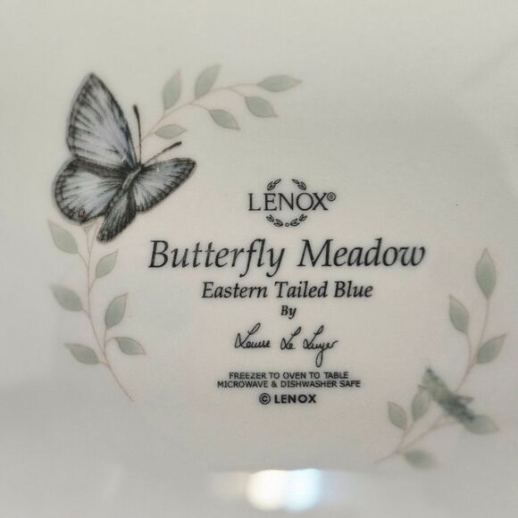 LENOX BUTTERFLY MEADOW SALAD / LUNCHEON PLATES 9 IN , SET OF 4 - Picture 9 of 10